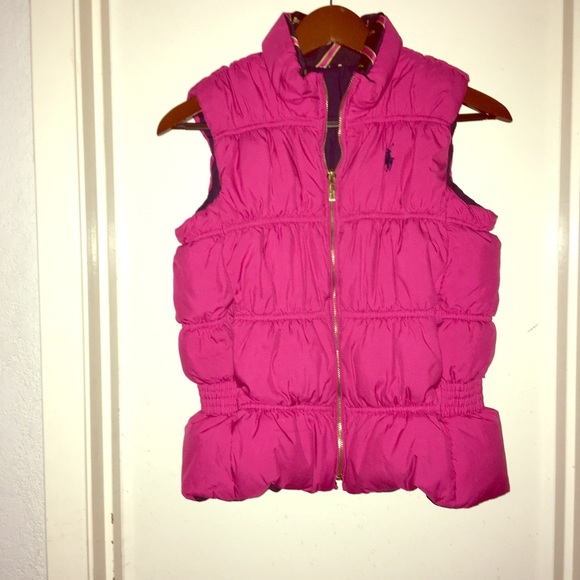 Polo Ralph Lauren Other - Polo Puffy Reversible Zip Front Vest Girl’s 12/14
